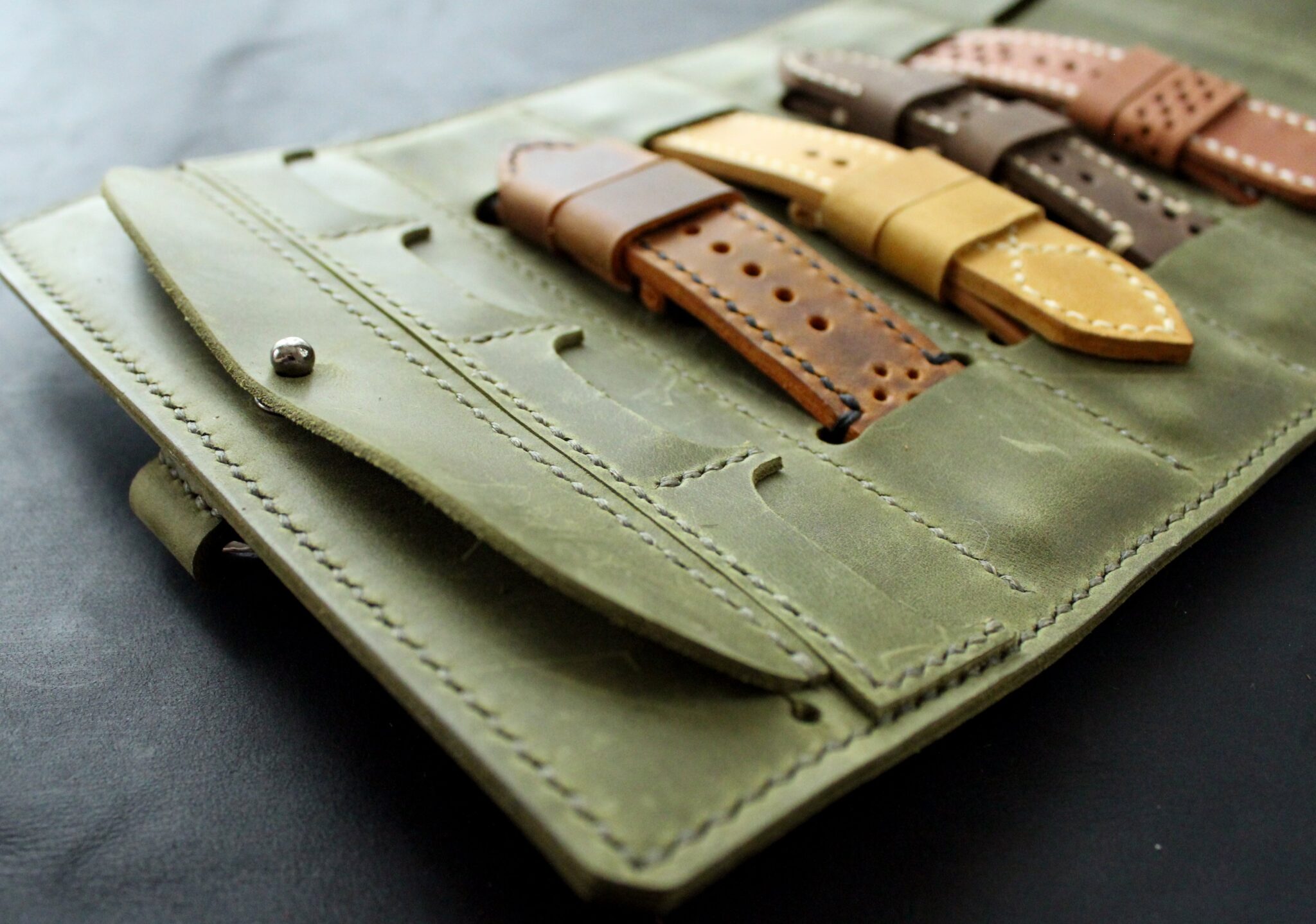 Genuine leather watch strap holder | Anger Refuge