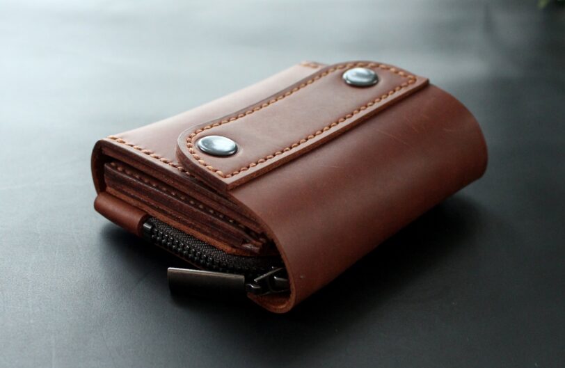 Small wallet Brick Brown