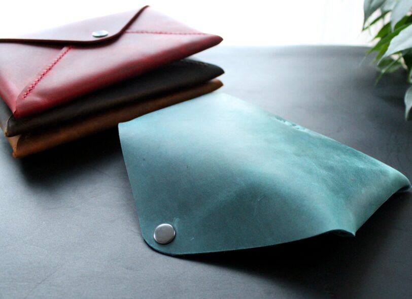 Leather Cash Envelope Wallet