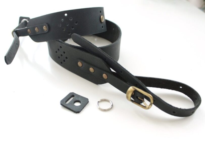 Camera strap wide perforated