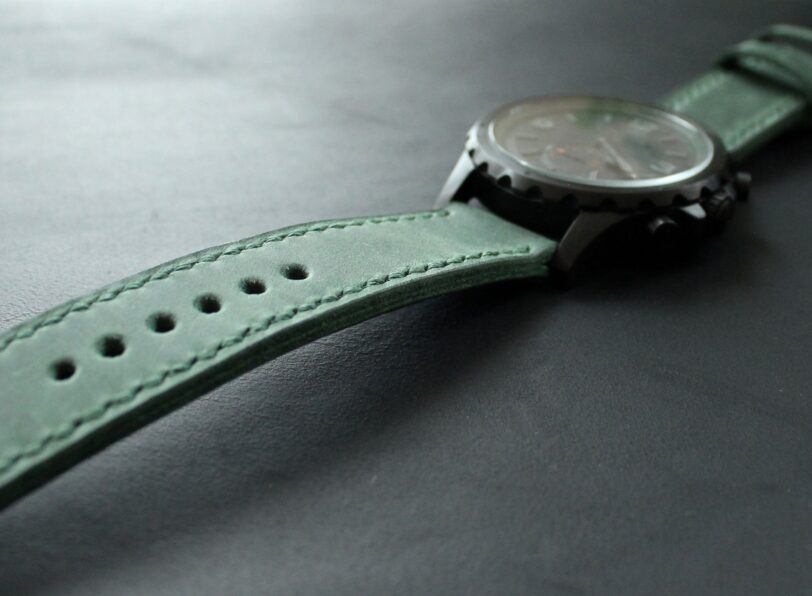 Handmade Green watch band