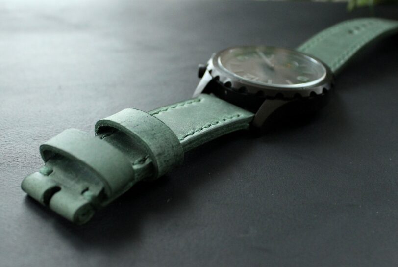 Handmade Green watch band