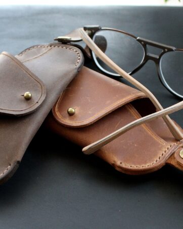 Glasses case with belt loop