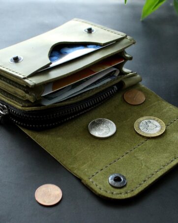 Small wallet Moss