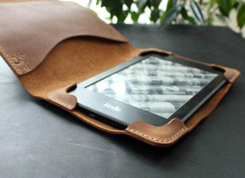 Kindle Paperwhite case brown