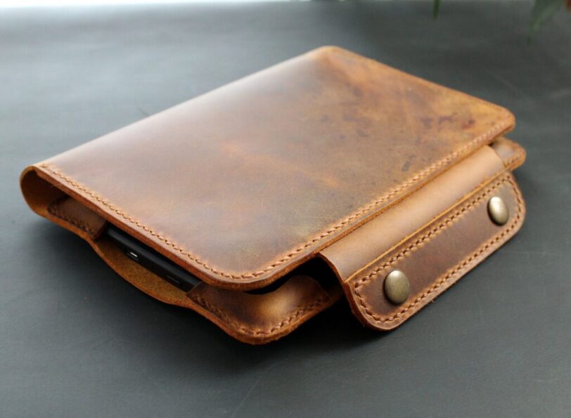 Kindle Paperwhite case rust brown