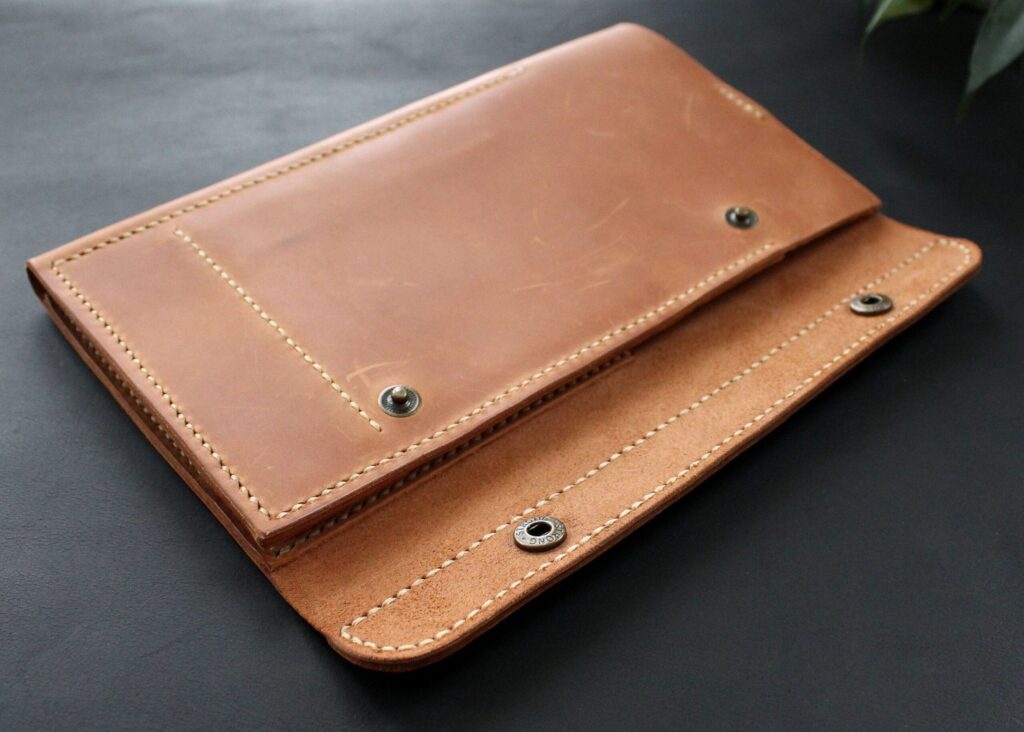 Real Leather 10 inches needle case Handmade Knitting Organizer