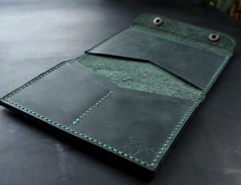 Passport wallet holder green
