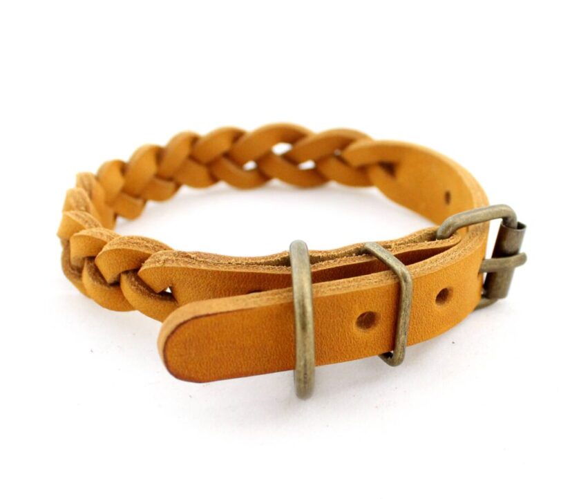 Puppy collar braided