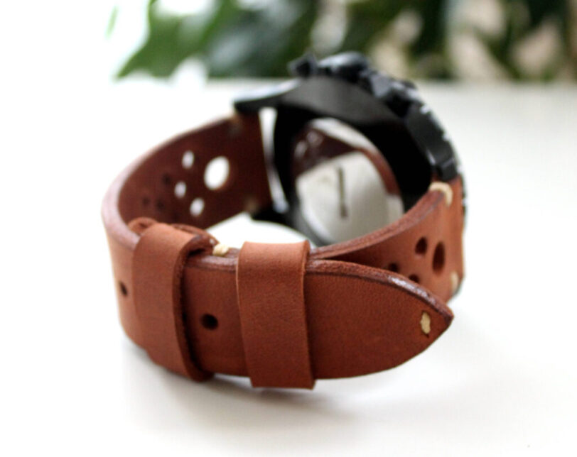 Watch band rally brown