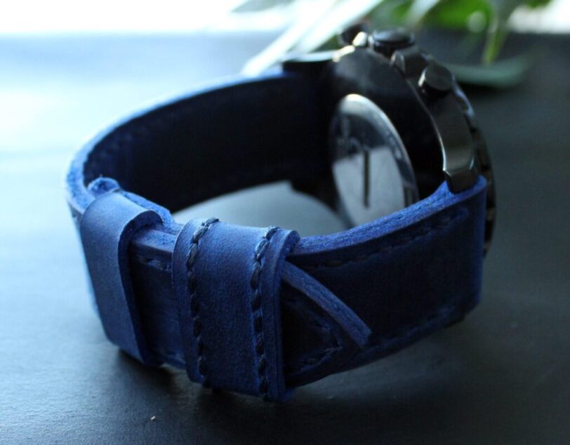 Watch strap sapphire blue