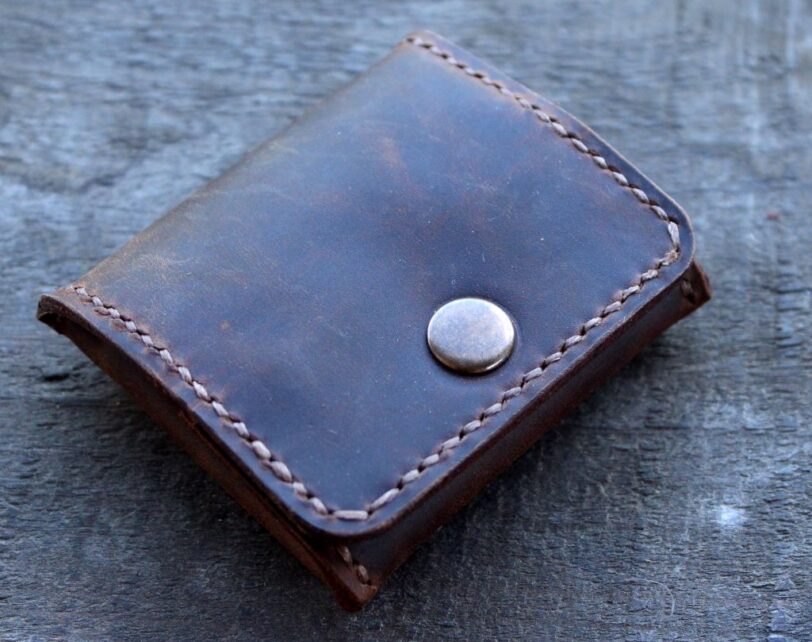 Small leather coin purse